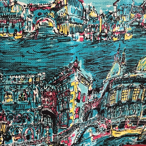 Talbots Scenic Print Pencil Skirt, Size 8P - Picture 4 of 4